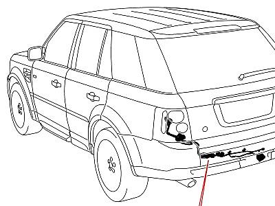 418AGS ЭЛЕКТРОПРОВОДКА КУЗОВА И ЗАДКА TOWING  Range Rover Sport (L320)