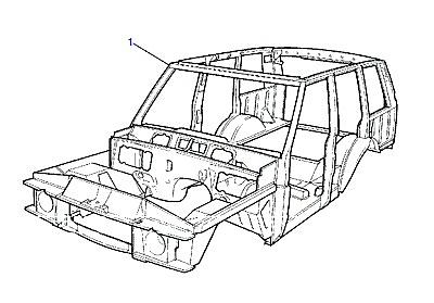 C01010 КАРКАС КУЗОВА  Range Rover Classic