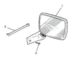 C01095 DOOR MIRRORS  Range Rover Classic