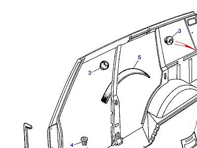 C01115 DUST PROOFING SEALS  Range Rover Classic