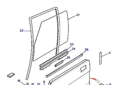 C01135 FRONT DOOR В СБОРЕ  Range Rover Classic