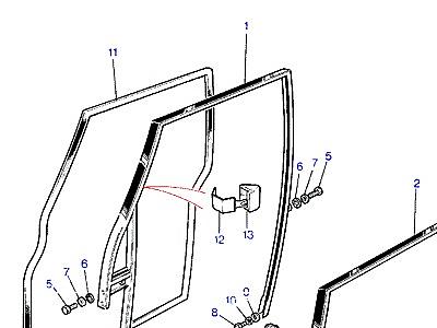 C01145 FRONT DOOR FRAME AND SEALS  Range Rover Classic