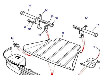 C01150 FRONT SPOILER & ENGINE UNDER TRAY  Range Rover Classic