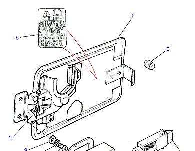 C01170 FUEL FILLER FLAP-FROM (V) HA464554  Range Rover Classic