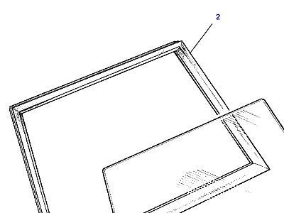 C01175 GLASS BODYSIDE-4 DOOR  Range Rover Classic
