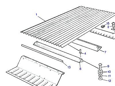 C01190 HEELBOARD & FLOOR  Range Rover Classic