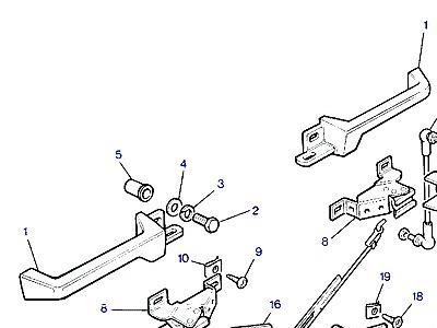 C01195 LOCK LINKAGE FRONT  Range Rover Classic