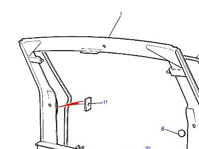 C01245 REAR END STRUCTURE-FROM (V) GA441004  Range Rover Classic