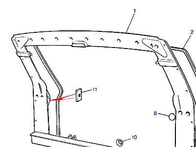 C01250 REAR END STRUCTURE-TO (V) GA441003  Range Rover Classic