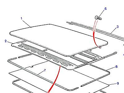 C01280 ROOF PANEL AND SEALS  Range Rover Classic