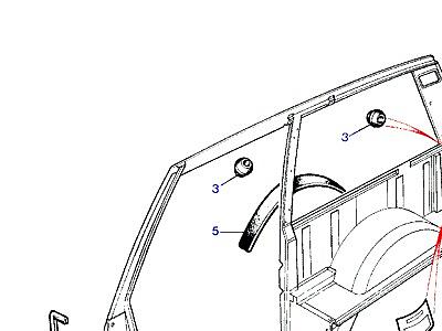 C01285 SEALS - BODYSIDE  Range Rover Classic