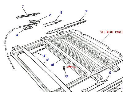 C01290 SUNROOF & LINKAGE  Range Rover Classic