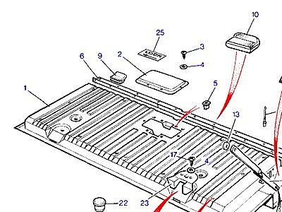 C01300 TAILGATE В СБОРЕ -LOWER  Range Rover Classic