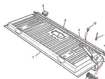 C01305 TAILGATE В СБОРЕ -LOWER-FROM (V) GA441004  Range Rover Classic