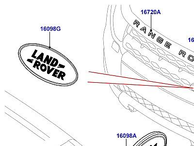 100AAB ПАСПОРТНЫЕ ТАБЛИЧКИ  Range Rover Evoque (L538)