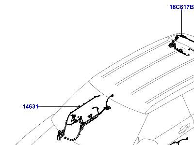 418AGB ЭЛЕКТРОПРОВОДКА - ПРОЕМЫ КУЗОВА ПЕРЕДНИЕ И ЗАДНИЕ ДВЕРИ  Range Rover Evoque (L538)