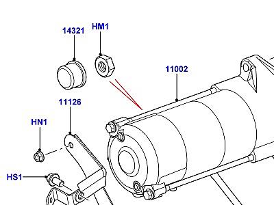 305ADO9 СТАРТЕР 3.6 V8 32V DOHC EFI ДИЗЕЛЬ  Range Rover (L322)