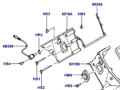 309AEVG КРЫШКИ ГАЗОРАСПРЕДЕЛИ. МЕХАНИЗМА 4.4 БЕНЗИН V8 DOHC  Range Rover (L322)