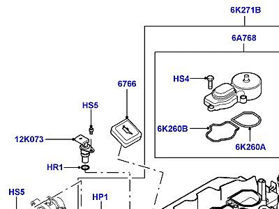 309AEY5 КРЫШКА ГОЛОВКИ ЦИЛИНДРОВ 3.0 ДИЗЕЛЬ TI  Range Rover (L322)