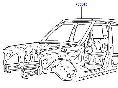 500AAA КАРКАС КУЗОВА  Range Rover (L322)