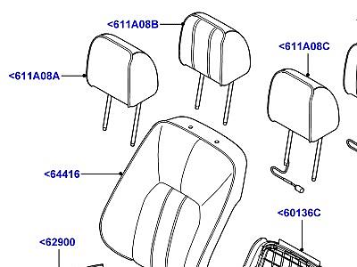 507AFO ОБИВКА ПЕРЕДНИХ СИДЕНИЙ  Range Rover (L322)