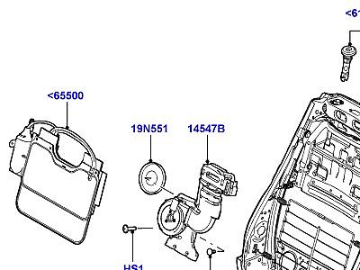 507AFY СПИНКА ПЕРЕДНЕГО СИДЕНЬЯ  Range Rover (L322)