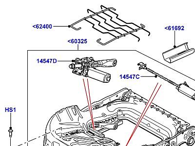 507AGC ОСНОВАНИЕ ПЕРЕДНЕГО СИДЕНЬЯ  Range Rover (L322)