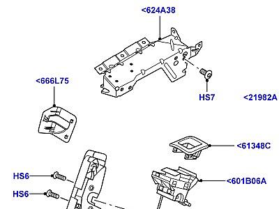 507AGK СПИНКА ЗАДНЕГО СИДЕНЬЯ ЗАПИРАНИЕ МЕХАНИЗМ  Range Rover (L322)