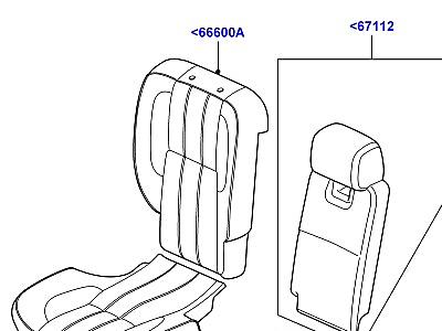 507AGZ ОБИВКА ЗАДНИХ СИДЕНИЙ  Range Rover (L322)