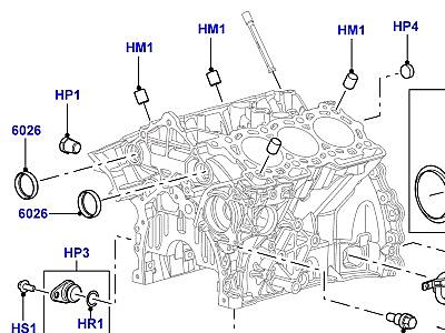 300AAF6 БЛОК ЦИЛИНДРОВ И ЗАГЛУШКИ 3.0 ДИЗЕЛЬ 24V DOHC TC  Range Rover (L405)