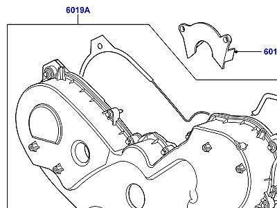 309AEX6 КРЫШКИ ГАЗОРАСПРЕДЕЛИ. МЕХАНИЗМА 3.0 ДИЗЕЛЬ 24V DOHC TC  Range Rover (L405)