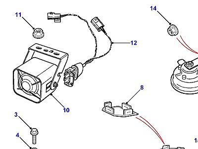 D02010 ALARMS & REMOTE LOCKING-FROM (V) TA316176  Range Rover (P38)