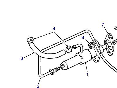 S01010 CLUTCH MASTER CYLINDER & PIPES  Range Rover (P38)