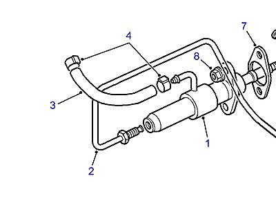 S01015 CLUTCH MASTER CYLINDER & PIPES  Range Rover (P38)