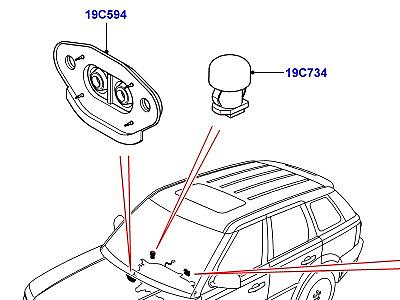 401AAP ВНЕШНИЕ ЭЛЕМЕНТЫ ОТОПИТЕЛЯ И КОНДИЦИОНЕРА  Range Rover Sport (L320)