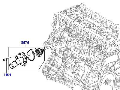 302ACC1 ТЕРМОСТАТ И КОРПУС ТЕРМОСТАТА 2.0 16 КЛАП., ТУРБОНАДДУВ, БЕНЗИН  Range Rover Sport (L494)
