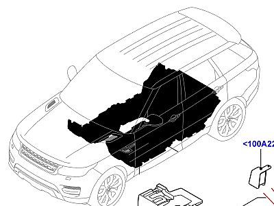 503ABZ ОТДЕЛКА ПОЛА НАПОЛЬНЫЕ КОВРИКИ  Range Rover Sport (L494)