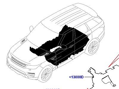 503ACA ОТДЕЛКА ПОЛА НАПОЛЬНЫЕ КОВРИКИ  Range Rover Sport (L494)